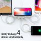 Torrii Bolt Wireless Charging Hub - поставка (пад) за безжично захранване за QI съвместими устройства и зареждане на до още 3 устройства чрез кабел (бял) thumbnail 6