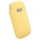 Krusell Avenyn Mobile Pouch XXL - кожен калъф за Samsung Galaxy S2, HTC Sensation, LG и смартфони (жълт) thumbnail
