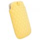Krusell Avenyn Mobile Pouch XXL - кожен калъф за Samsung Galaxy S2, HTC Sensation, LG и смартфони (жълт) thumbnail 2