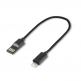 4smarts Basic Capsule Lightning Cable - кабел тип ключодържател за всички устройства с Lightning конектор (10 см) (черен) thumbnail 3