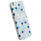 Krusell PrintCover Blue Square - поликарбонатов кейс за iPhone 5 thumbnail