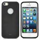Free Logo TPU Case - термополиуретанов калъф за iPhone 5 (черен) thumbnail