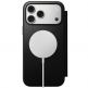Кожен калъф (естествена кожа), тип портфейл с MagSafe за iPhone 17 Pro - Nomad Modern Leather Folio MagSafe Case (черен) thumbnail