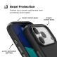 Удароустойчив хибриден кейс с Magsafe за iPhone 17 Pro - Speck Presidio 2 Pro MagSafe Case (черен-сив) thumbnail 5