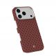 Кевларен кейс с MagSafe за iPhone 17 Pro - Benks ArmorGrid ArmorAir Magnetic Kevlar Metal Frame Case 600D (оранжев) thumbnail 2