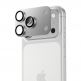Предпазни стъклени лещи с цяла метална плочка за камерата на iPhone 17 Pro - Benks Glass Warrior Metal Lens Protector Tempered Glass (сребрист) thumbnail 3
