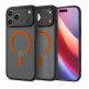 Хибриден кейс с висока степен на защита с MagSafe за iPhone 17 Pro - Spigen Ultra Hybrid MagSafe Case (черен-оранжев)  thumbnail