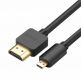 HDMI към microHDMI кабел 2.0v 4K 60Hz (100 см) - Ugreen HDMI to micro HDMI cable (черен) thumbnail