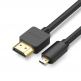 HDMI към microHDMI кабел 2.0v 4K 60Hz  (200 см) - Ugreen HDMI to micro HDMI Cable (черен) thumbnail 2