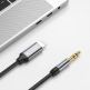 Качествен аудио кабел от Lightning към 3.5 мм. аудио жак (100см) - Tech-Protect Ultraboost Audio Cable With Lightning Connector (черен) thumbnail 3