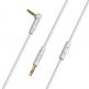 Качествен 3.5 мм аудио кабел с микрофон и бутон (100 см) - Borofone BL5 Aux Audio Cable (сив) thumbnail 3