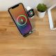 Алуминиева поставка за зареждане на iPhone и Apple Watch чрез поставяне на Apple MagSafe Charger и Apple Watch кабел - Macally Aluminum MagSafe And Apple Watch Charging Stand (сребрист) thumbnail 6