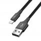 Универсален USB-A кабел с microUSB, 2xLightning и USB-C конектори (120 см) - Baseus Fast 4-in-1 Charging Data Cable (CA1T4-A01) (черен) thumbnail 6