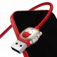 Универсален USB кабел с Lightning, microUSB и USB-C конектори (120 см) - Baseus Year of the Tiger 3-in-1 USB Cable (CASX010009) (червен) thumbnail 3