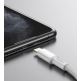 USB-C към Lightning кабел за Apple устройства с Lightning порт (100 см) - Baseus High Density Braided USB-C to Lightning Cable PD 20W (CATLGD-02) (бял) thumbnail 11