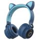 Безжични блутут слушалки, подходящи за деца - Catear CA-028 BT Kids Wireless On-Ear Headphones (тъмносин) thumbnail