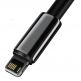 USB към Lightning кабел за Apple устройства с Lightning порт (200 см) - Baseus Tungsten Gold Lightning to USB Cable (CALWJ-A01) (черен) thumbnail 2