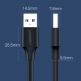 Здрав USB кабел (мъжко-мъжко) (50 см) - Ugreen USB-A 3.0 Male to USB-A 3.0 Male USB Cable (черен) thumbnail 2