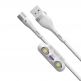 Кабел с магнитни конектори за Apple продукти с Lightning, microUSB и USB-C (100 см) - Baseus Zinc Magnetic Safe Fast Charging Data Cable (CA1T3-B02) (бял) thumbnail 8