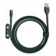 Кабел с магнитни конектори за Apple продукти с Lightning, microUSB и USB-C (100 см) - Baseus Zinc Magnetic Safe Fast Charging Data Cable (CA1T3-A06) (зелен) thumbnail 7