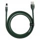 Кабел с магнитен конектор за Apple продукти с Lightning порт (100 см) - Baseus Zinc Magnetic USB Lightning Cable (CALXC-K06) (зелен) thumbnail 2