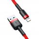 Lightning USB кабел за Apple устройства с Lightning порт (300 см) - Baseus Cafule USB Lightning Cable (CALKLF-R09) (червен) thumbnail 6