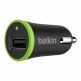 Зарядно за кола с USB изход и отделен microUSB кабел за мобилни устройства - Belkin Micro Car Charger 2.4A (черен) thumbnail 2