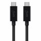 USB-C към USB-C кабел за устройства с USB-C порт (100 см) - Belkin USB-C 3.1 to USB-C 100W Cable (черен) thumbnail