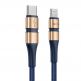 MFI сертифициран USB-C към Lightning кабел за Apple устройства с Lightning порт (120 см) - Baseus BMX Double-Deck USB-C to Lightning Cable PD 18W (син) thumbnail 5