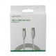 USB-C към USB-C кабел за устройства с USB-C порт (100 см) - 4smarts RapidCord USB-C to USB-C Data Cable 50W (бял) thumbnail 5