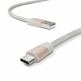 USB-A към USB-C 2.0 плетен кабел за устройства с USB-C порт (100 см) - Vonmahlen Premium Cable USB-A to USB-C (розово злато) thumbnail 4