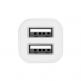 Зарядно за кола с 2xUSB изходa (4.8A) и Lightning кабел за iPhone, iPad и iPod с Lightning порт - Hoco Dual USB Car Charger 4.8A & Lightning Cable Z12 (бял) thumbnail 2