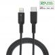 USB-C кабел към Lightning за Apple устройства - 4smarts MFI RAPIDCord PD USB-C to Lightning Cable 1m (черен) thumbnail