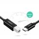 Кабел за принтер и други външни устройства USB-C Male към USB-B Male (100 см) - Ugreen US241 USB-C To USB-B 2.0 Printer Cable (черен) thumbnail 5
