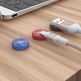 3 броя стилни магнитни органайзери за кабели - Adam Elements Gravity G1 Magnetic Cable Holder Set (розов-златист-лилав) thumbnail 3