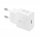 Захранване за ел. мрежа с USB-C изход с технология за бързо зареждане и USB-C кабел (бял) - Samsung USB-C 25W Travel Wall Charger EP-T2510XWEGEU (ритейл опаковка) thumbnail 2