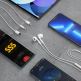 Слушалки с USB-C кабел, управление на звука и микрофон - Dudao X14PROT In-Ear USB-C Stereo Headphones (бял) thumbnail 4