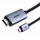 Кабел с поддръжка на 4K за свързване от USB-C към HDMI (200 см) - Baseus 4K 60Hz USB-C to HDMI Cable (WKGQ010101) (черен) thumbnail
