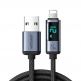 Joyroom USB-A to Lightning Cable with LED Display - USB-A към Lightning кабел с LED дисплей за Apple устройства с Lightning порт (120 см) (черен) thumbnail 12