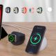 Силиконова поставка за зареждане на iPhone и Apple Watch чрез поставяне на Apple MagSafe Charger и Apple Watch кабел - Choetech Silicone Charging Stand for MagSafe and Apple Watch (черен) thumbnail 5