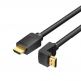 4K HDMI към HDMI кабел (200 см) - Vention Angled HDMI Male To HDMI Male Cable (черен) thumbnail