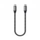 Satechi USB-C to USB-C Charging Cable 100W - USB-C към USB-C кабел за устройства с USB-C порт (25 см) (сив) thumbnail