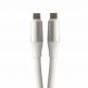 USB-C кабел за устройства с USB-C порт - 4smarts PremiumCord USB-C to USB-C Cable (бял) (25 см) (bulk) thumbnail
