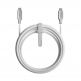 Здрав кевларен USB-C към USB-C кабел за MacBook и устройства с USB-C порт (150 см) - Nomad Kevlar USB-C to USB-C Charging Cable 240W (бял) thumbnail