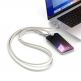 Универсална връзка за носене през врата за смартфони с вграден USB-C към USB-C кабел - Satechi OntheGo Crossbody Phone Lanyard USB-C Cable 60W (бежов) thumbnail 6