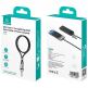 Универсална връзка за носене през врата за смартфони с вграден USB-C към Lightning кабел - USAMS SJ746 USB-C to Lightning Phone Lanyard Cable 30W (син) thumbnail 7