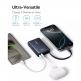 Външна батерия 10000 mAh с вграден USB-C кабел и 1xUSB-C, 1xUSB-A портове - Baseus PicoGo Digital Display Power Bank With USB-C Cable 45W 10000mAh (черен) thumbnail 5