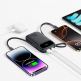 Външна батерия с вграден USB-C и Lightning кабел и USB-C, USB-А портове - Baseus Qpow3 Digital Display Power Bank With USB-C And Lightning cable 22.5W 20000mAh (черен) thumbnail 5