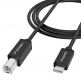 Кабел за принтер и други външни устройства USB-C Male към USB-B Male - Wozinsky USB-C To USB-B 2.0 Printer Cable (черен) (100 см) thumbnail