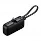 Външна батерия с Lightning конектор и вграден USB-C кабел - Mcdodo FreeKit Powerbank Lightning Connector With Build-In USB-C Cable 5000mAh 22.5W (черен) thumbnail